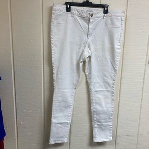 American Eagle Jeans Jegging White Women's 20 Long